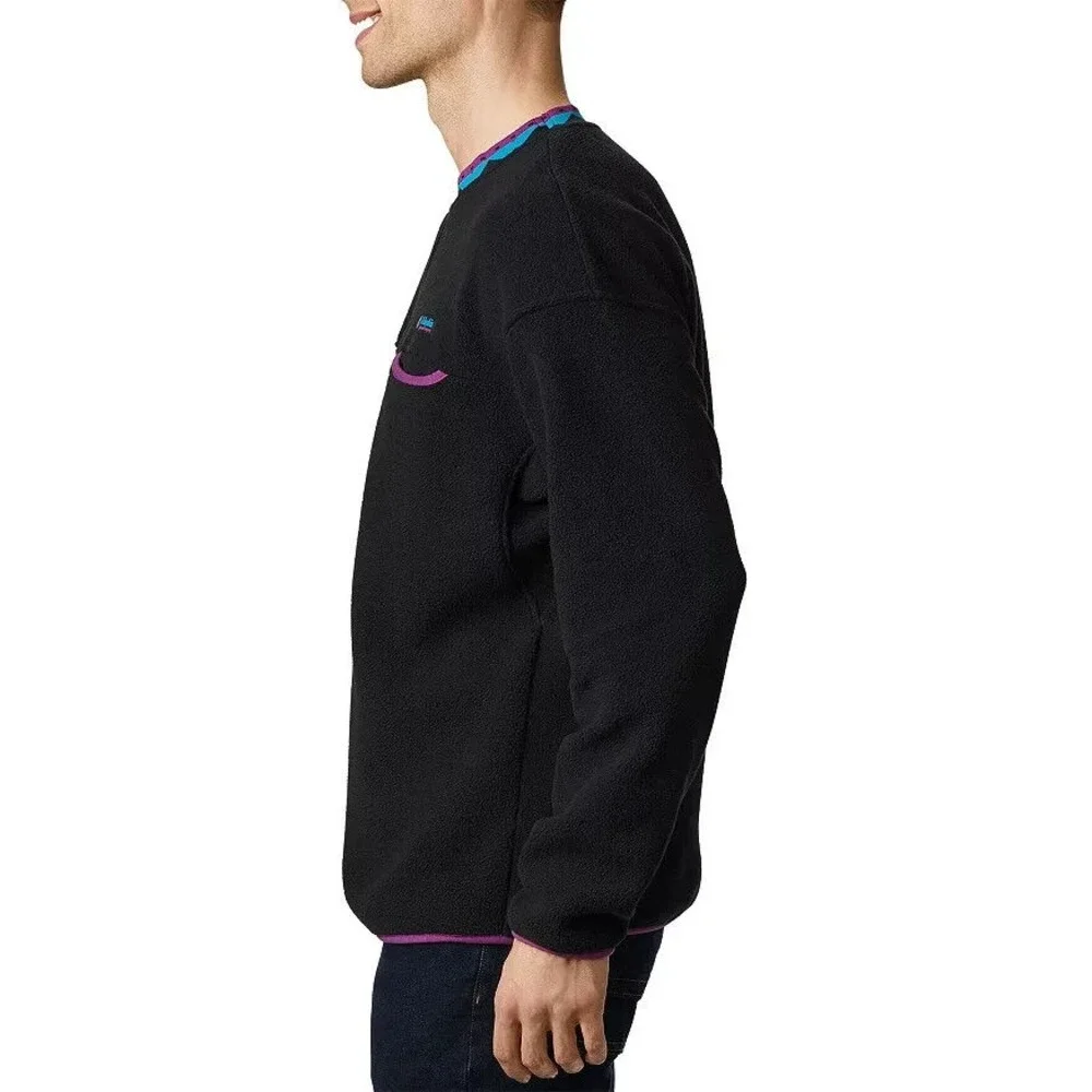 Columbia Wapitoo Fleece Pullover‎ Crewneck Sweater Men's Small Slim Fit